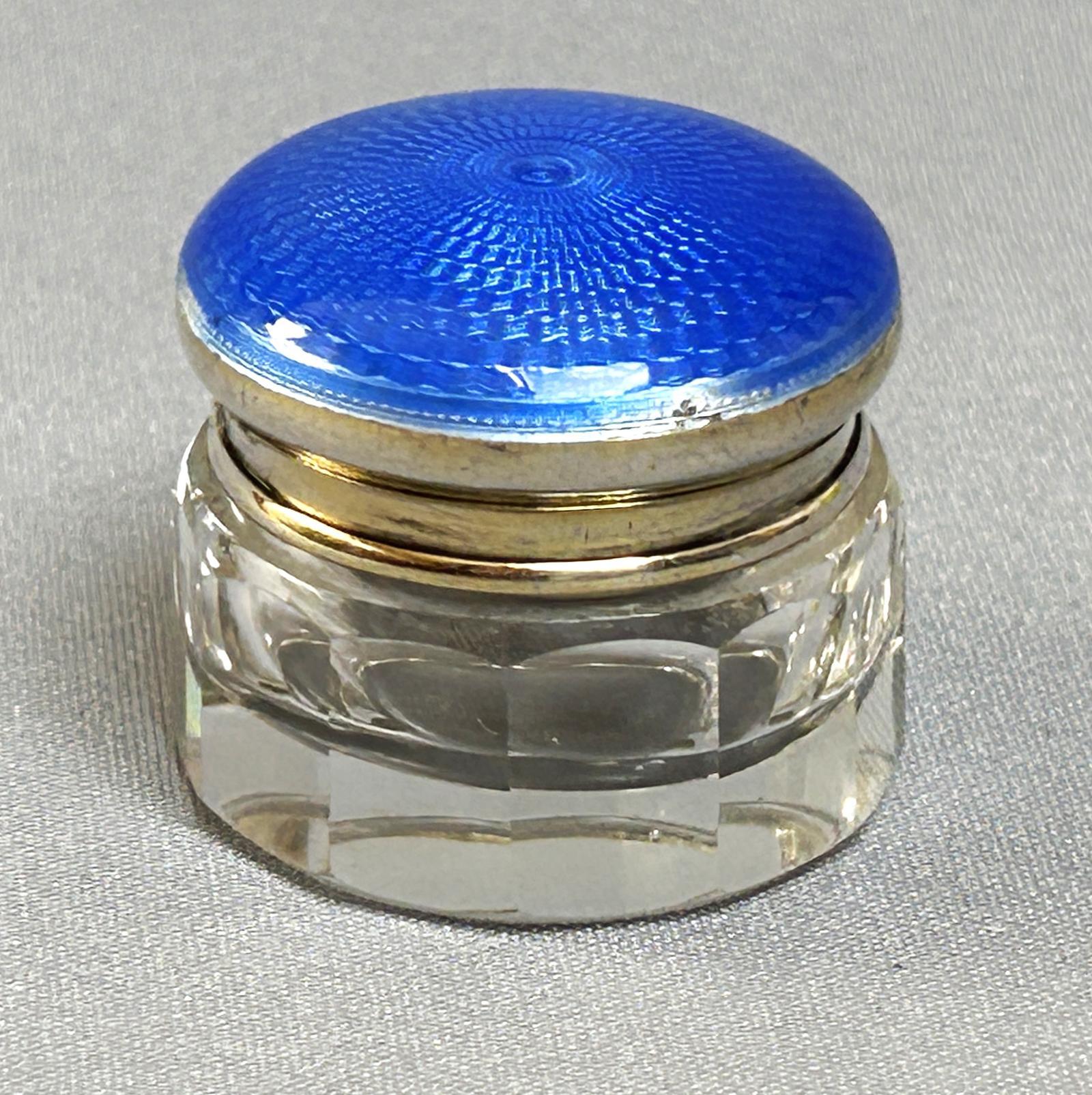 Pretty Art Deco Silver & Guilloche Enamel Lidded Rouge Pot (1 of 8) Pretty Art Deco Silver & Guilloche Enamel Lidded Rouge Pot (1 of 8)