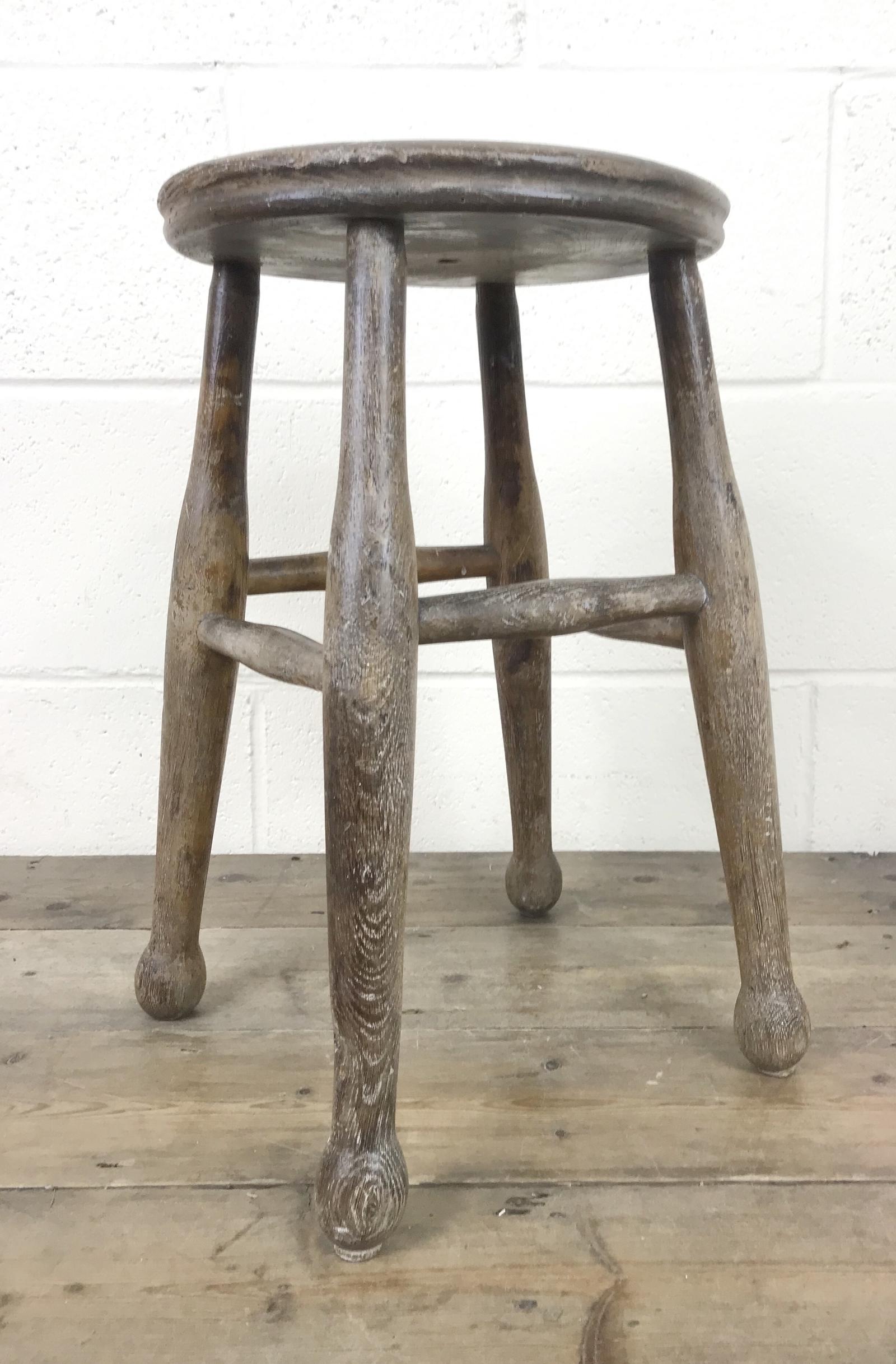 Antique 19th Century Elm Farmhouse Stool (1 of 9) Antique 19th Century Elm Farmhouse Stool (1 of 9)