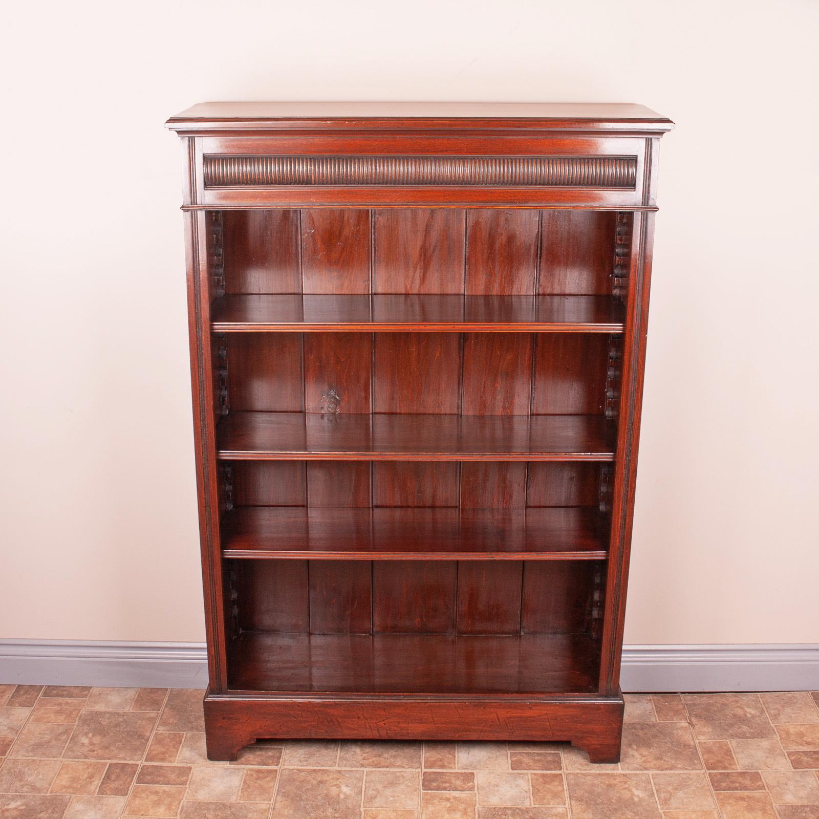 Good Quality Tall Open Bookcase with Adjustable Shelves (1 of 8)