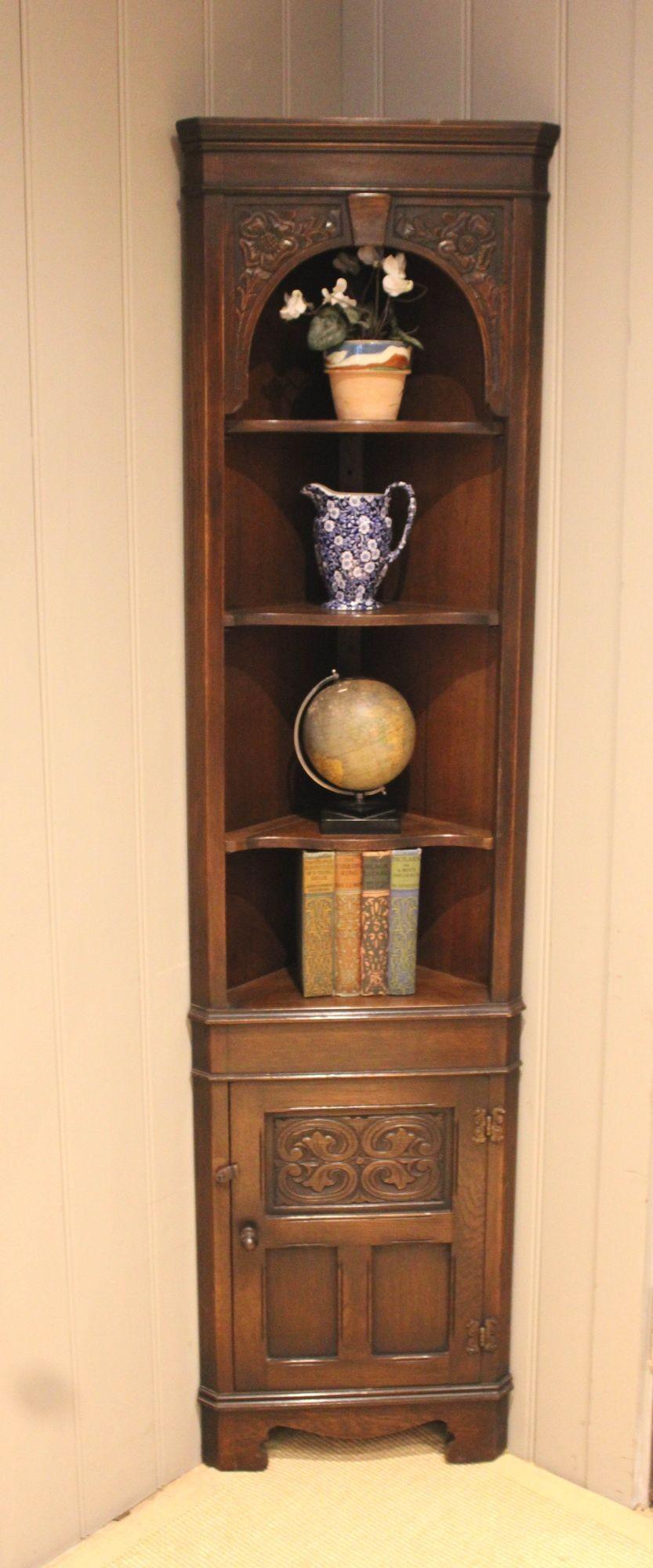 Mid 20th Century Oak Corner Cabinet (1 of 13) Mid 20th Century Oak Corner Cabinet (1 of 13)