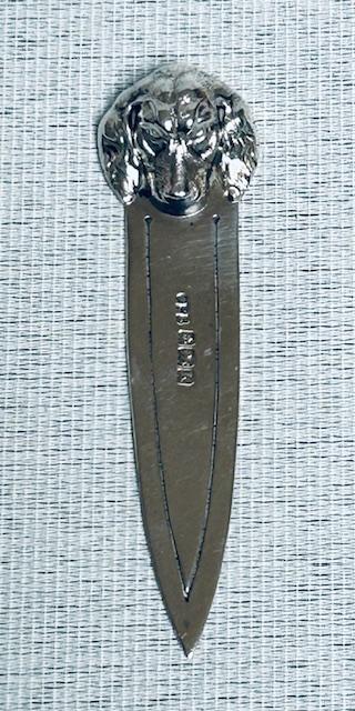 Superb Edwardian Cast Silver Spaniel Bookmark (1 of 5)