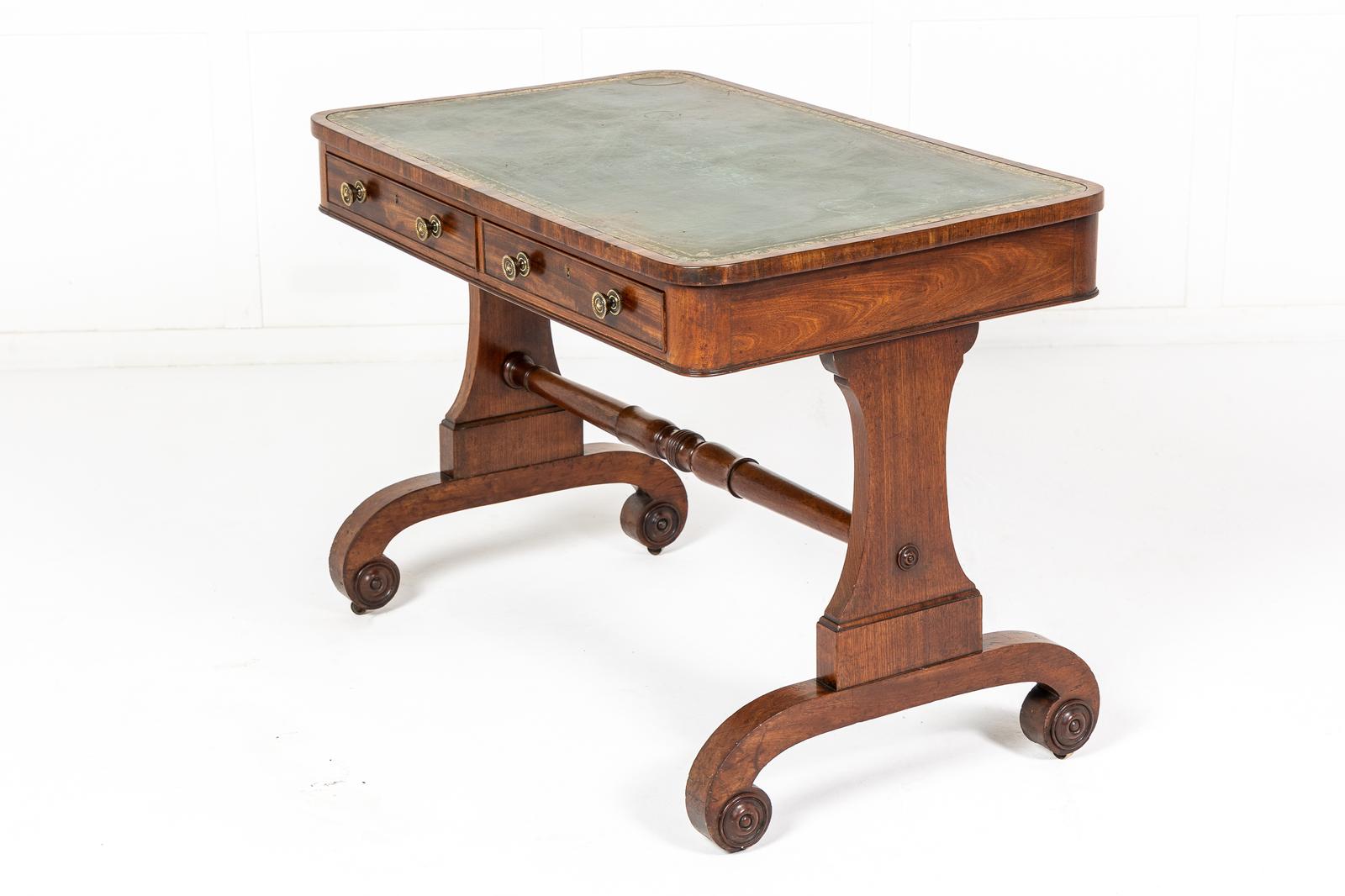 English Regency Mahogany Library Table (1 of 7)