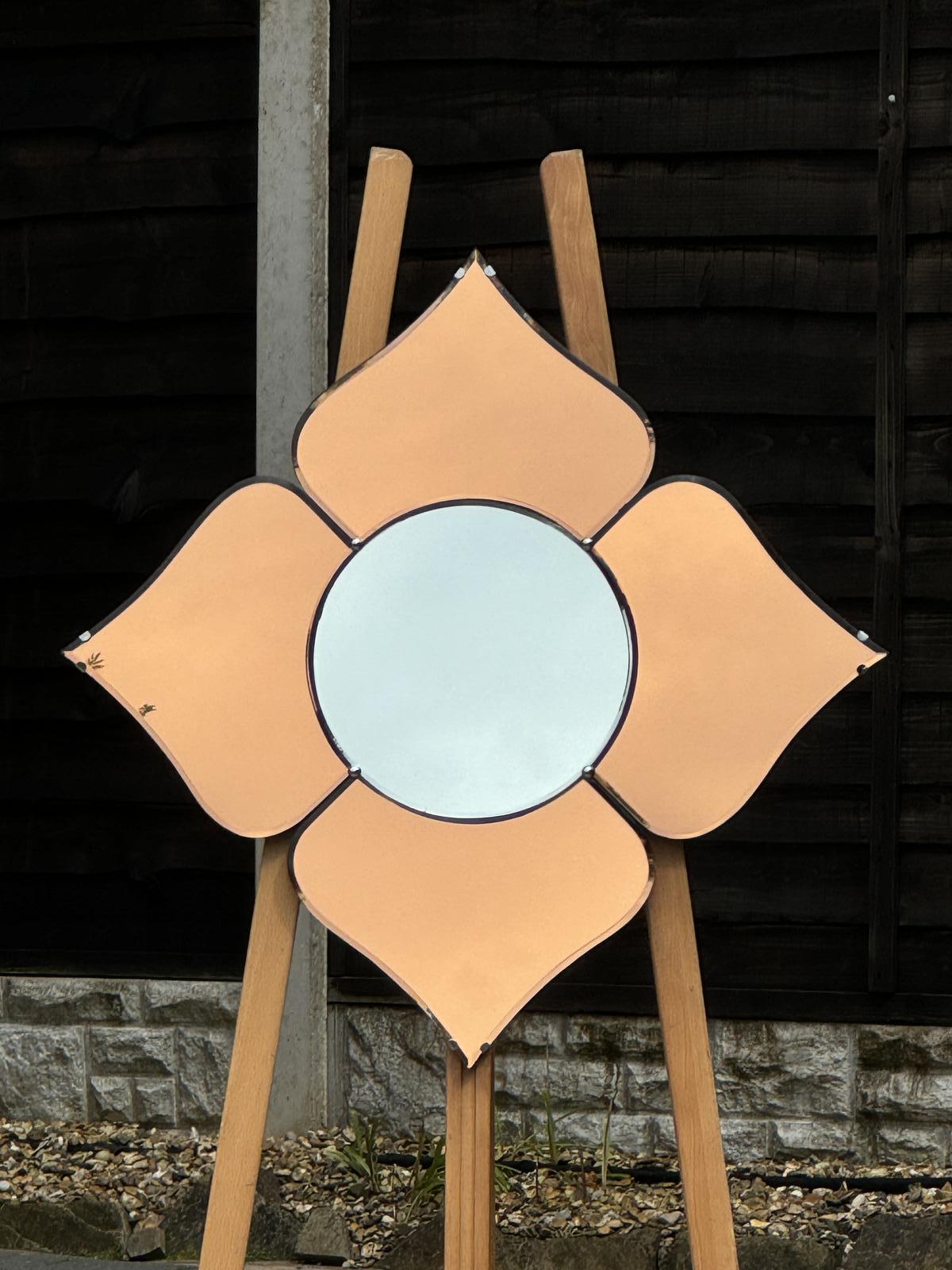 Stunning Art Deco Petal Mirror (1 of 5)