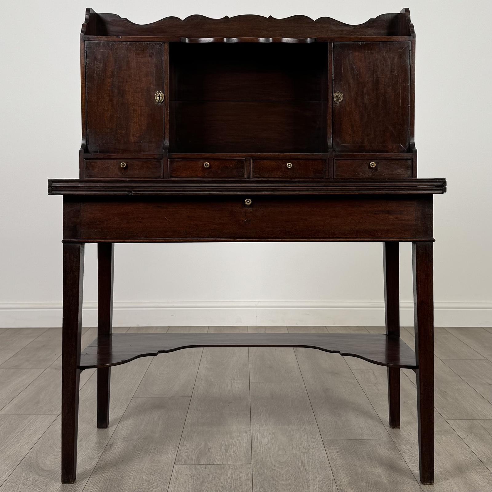 Antique 18th Century Unusual Desk in Mahogany (1 of 13)