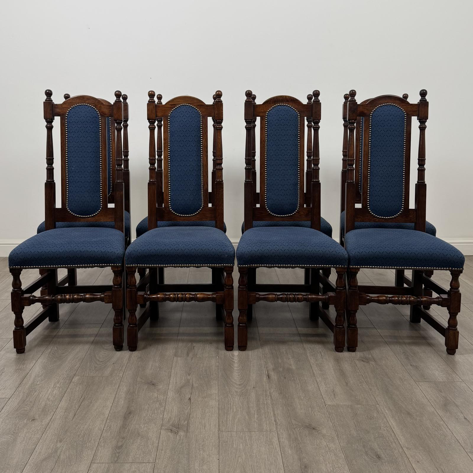 Antique 20th Century Set of 8 Queen Anne Style Oak Dining Chairs (1 of 9) Antique 20th Century Set of 8 Queen Anne Style Oak Dining Chairs (1 of 9)
