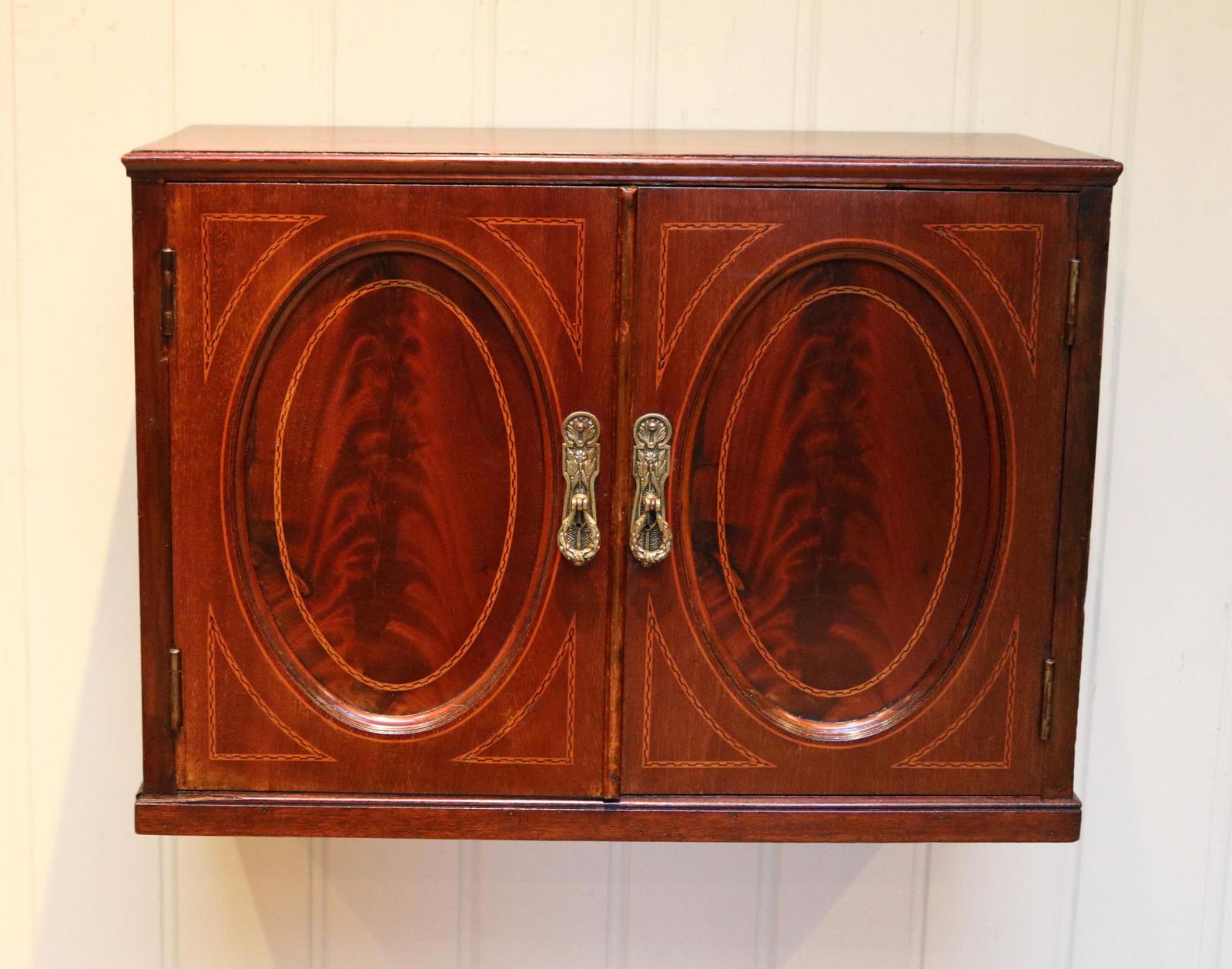 Edwardian Mahogany Wall Cabinet (1 of 7) Edwardian Mahogany Wall Cabinet (1 of 7)