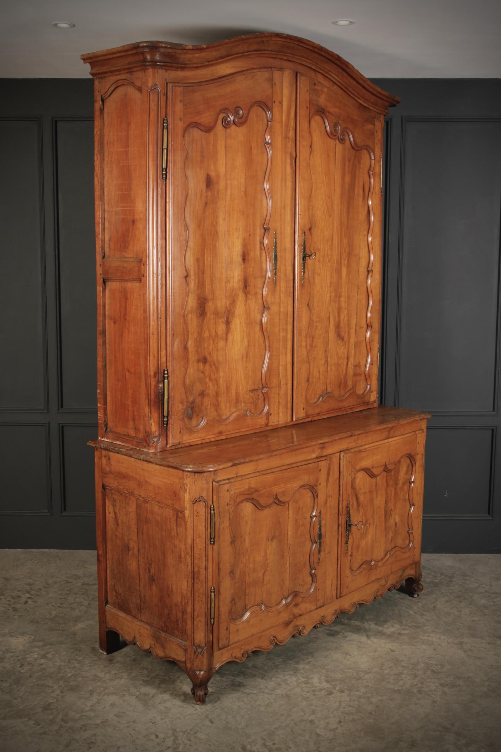 Large 18th Century Cherry Wood Cabinet (1 of 7)