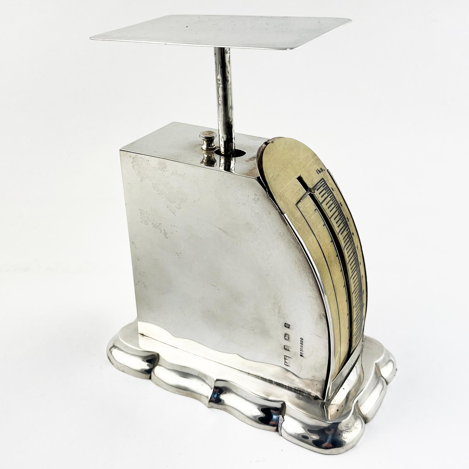 Rare & Large Edwardian Sterling Silver Postal Scales (1 of 10) Rare & Large Edwardian Sterling Silver Postal Scales (1 of 10)