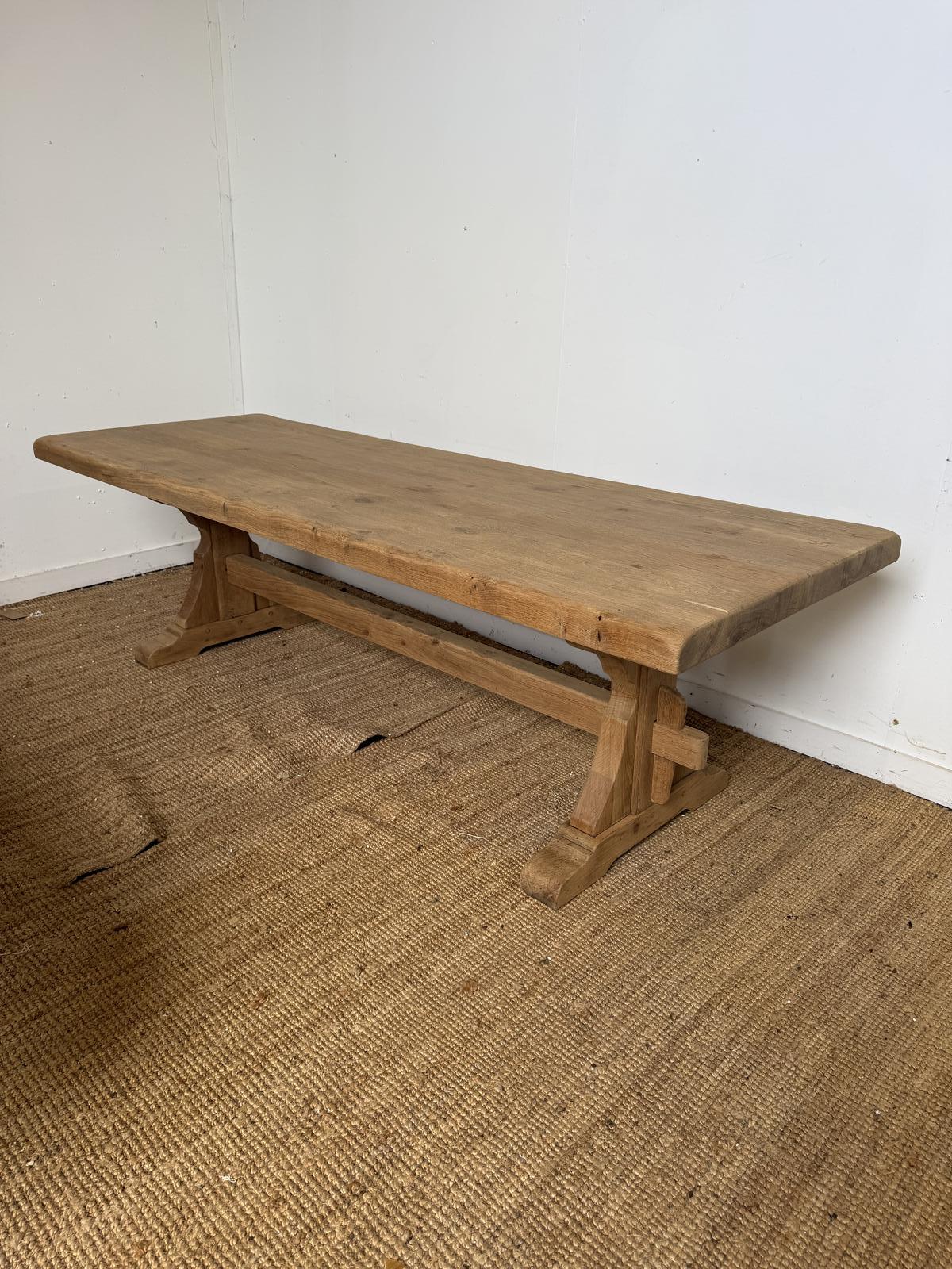 Large Scrubbed Oak Refectory Table (1 of 17)