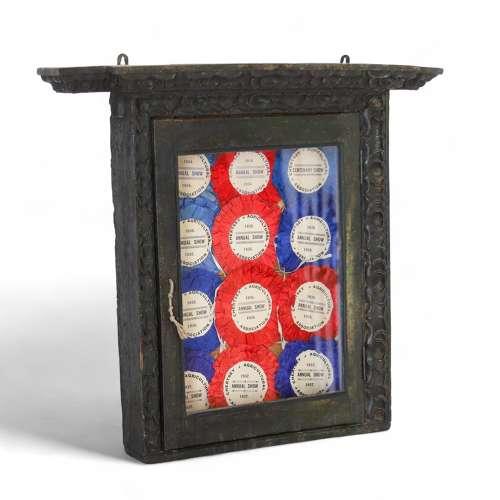 Late 19th Century Rosette Display Case - Agricultural Rosettes 1930s (1 of 12)