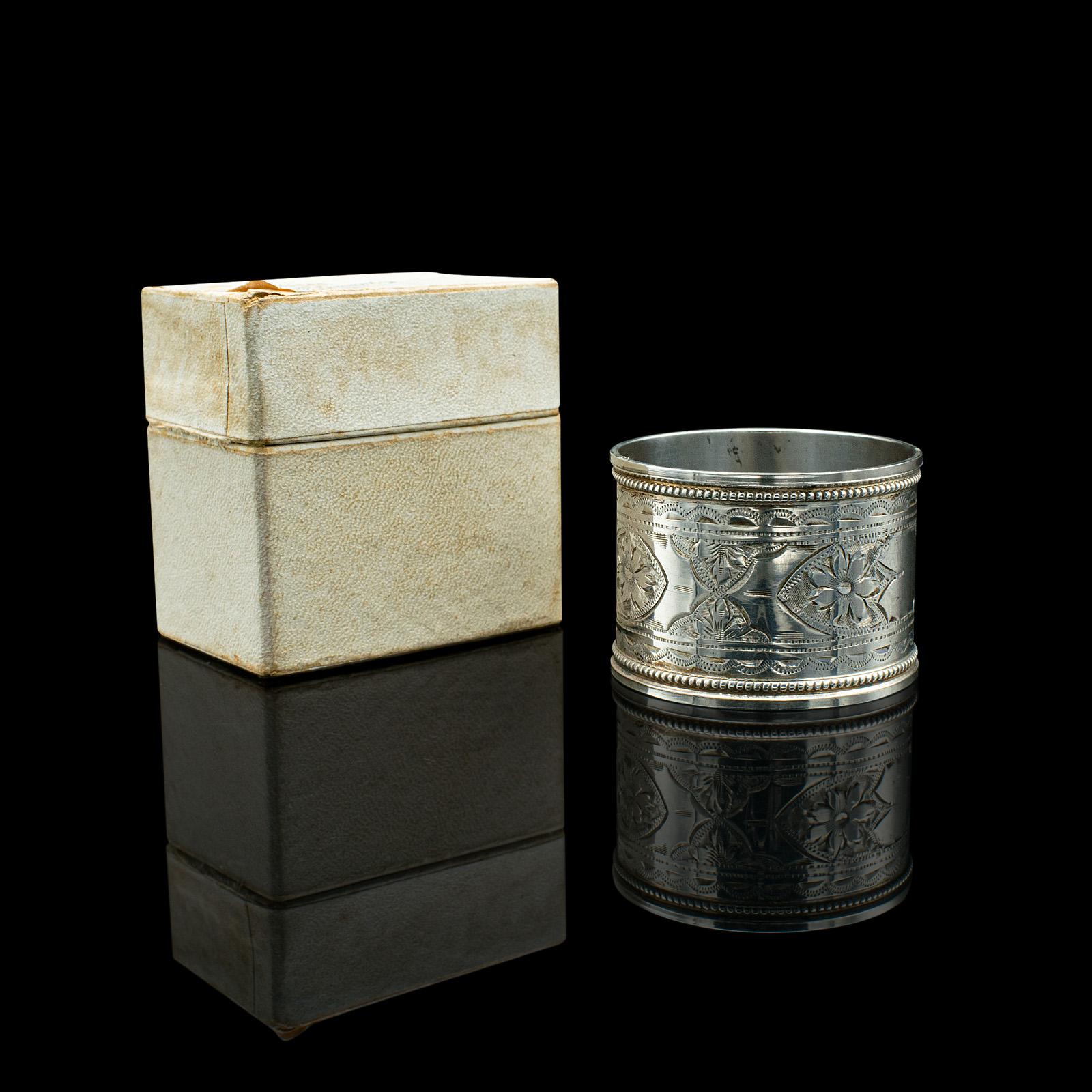 Antique Napkin Ring, English Sterling Silver, Table Decor, Hallmarked, Date 1922 (1 of 10) Antique Napkin Ring, English Sterling Silver, Table Decor, Hallmarked, Date 1922 (1 of 10)