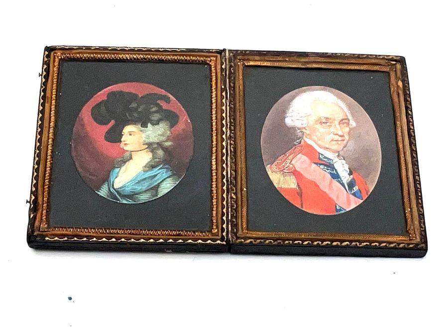 Miniature Painting of Man & Wife Georgian Officer (1 of 9) Miniature Painting of Man & Wife Georgian Officer (1 of 9)