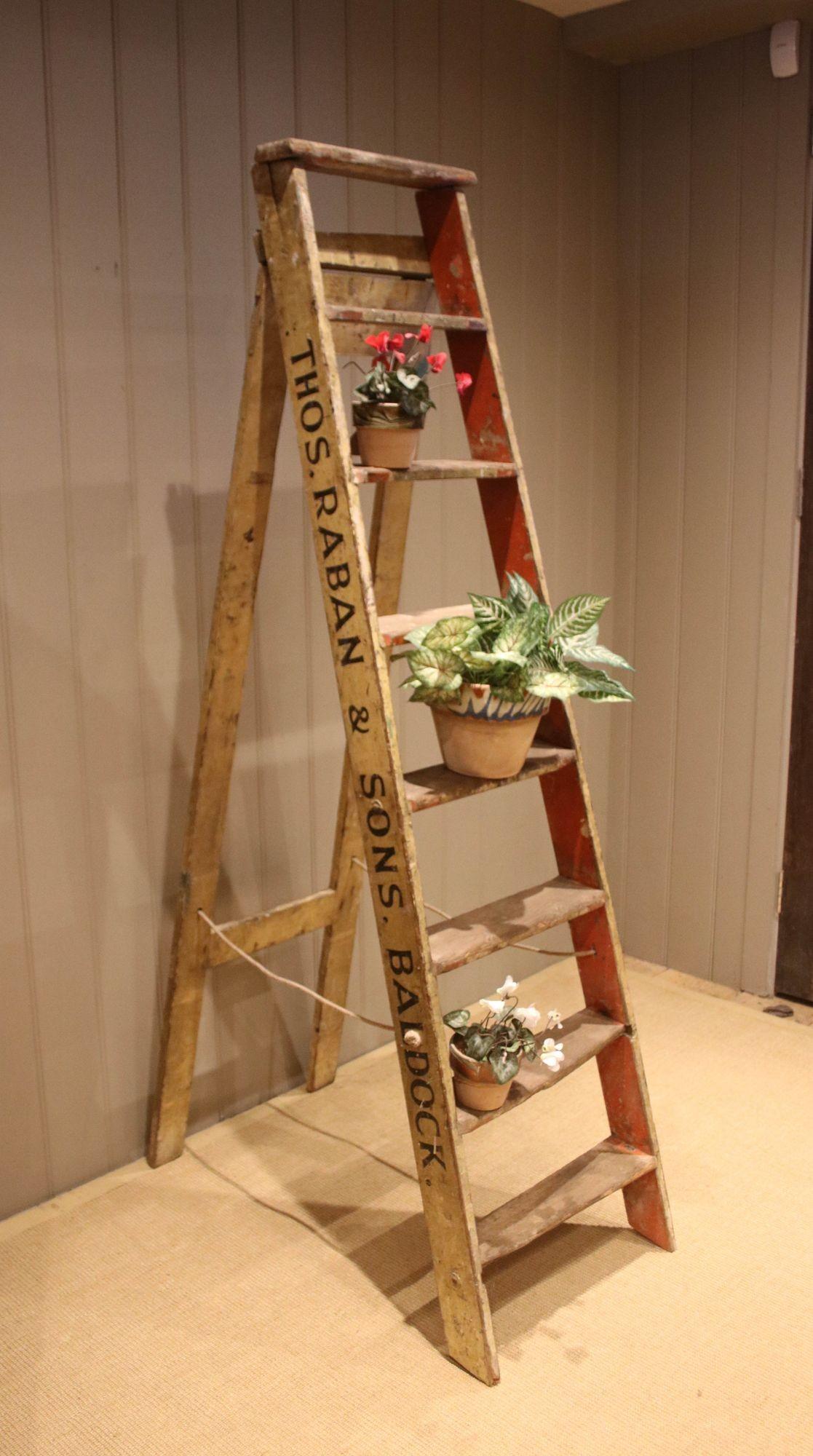 Set of Rustic Ash Step Ladders (1 of 9)