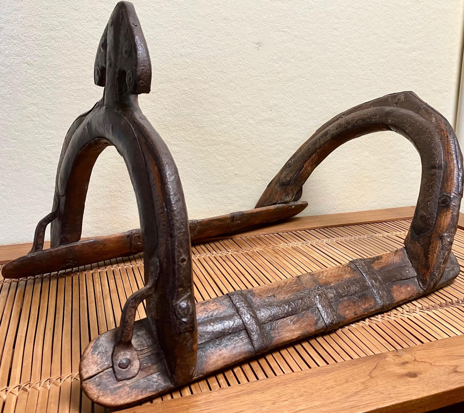 Antique Saddle Frame Indian Hand Made in Wood & Iron c.1900 (1 of 6) Antique Saddle Frame Indian Hand Made in Wood & Iron c.1900 (1 of 6)