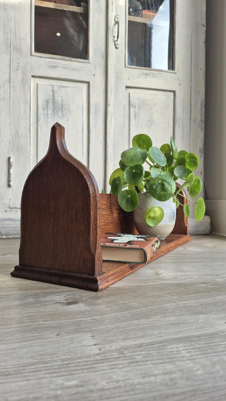 Antique Gothic Revival Oak Book Trough (1 of 20)