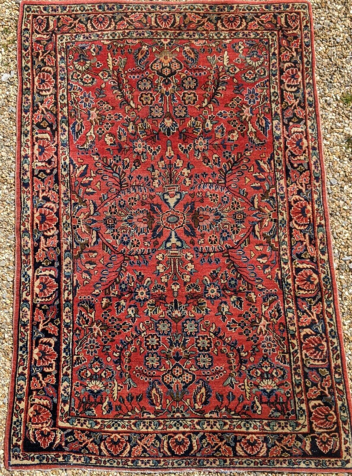 Pretty Antique Saroukh Carpet (1 of 5)