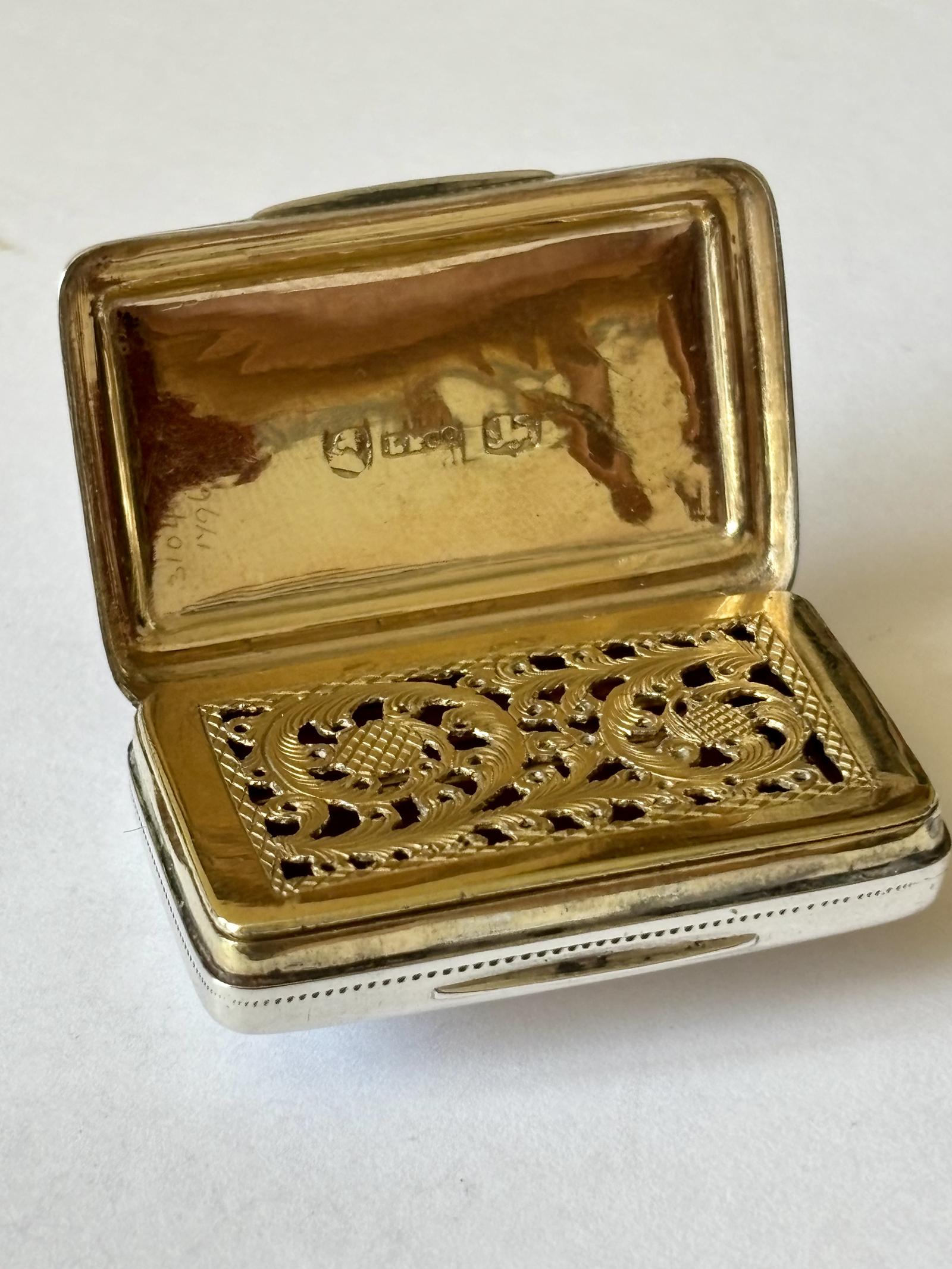 George IV Silver Gilt Vinaigrette Birmingham 1821 Ledsam & Vale (1 of 13) George IV Silver Gilt Vinaigrette Birmingham 1821 Ledsam & Vale (1 of 13)