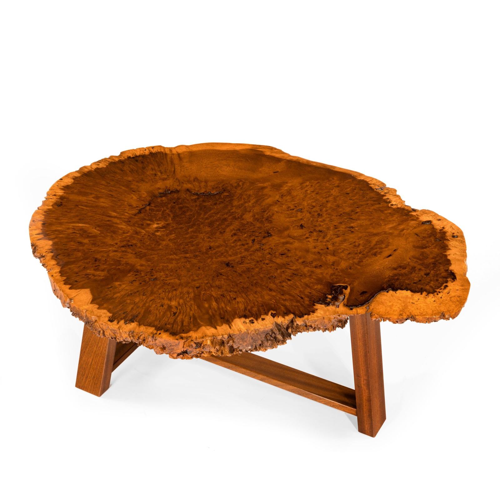Stylish Polished Amboyna Coffee Table (1 of 4) Stylish Polished Amboyna Coffee Table (1 of 4)