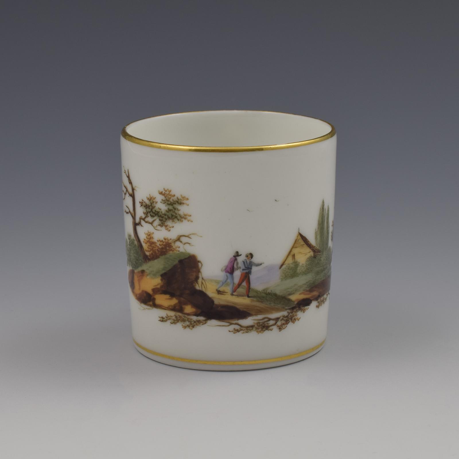 Early 19th Century Paris Porcelain Coffee Can Landscape Scene c.1810 (1 of 6)