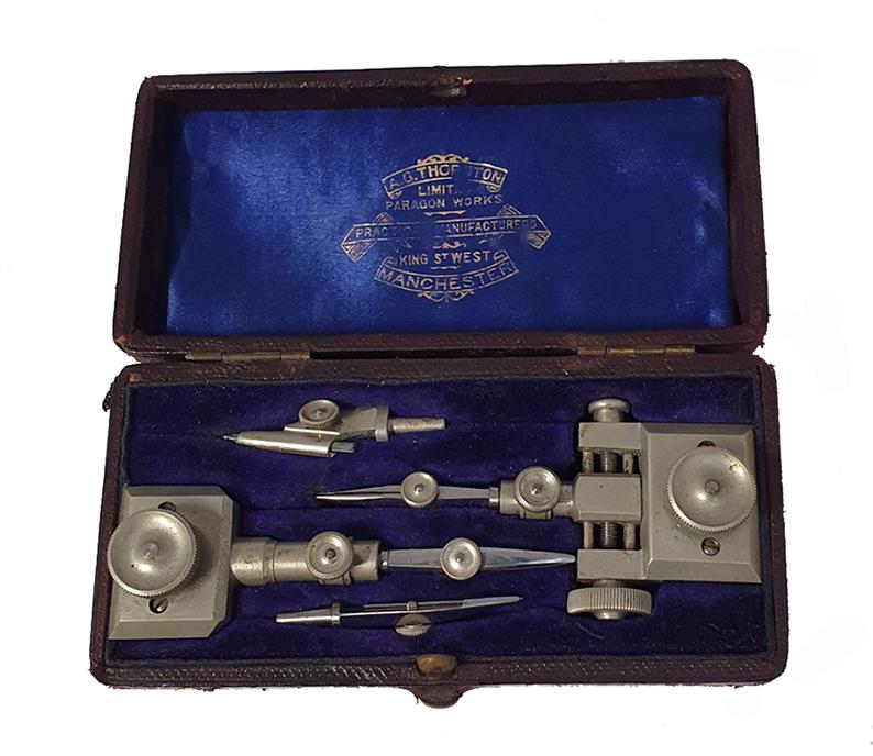 Superb Set of German Silver Beam Compasses (1 of 4)