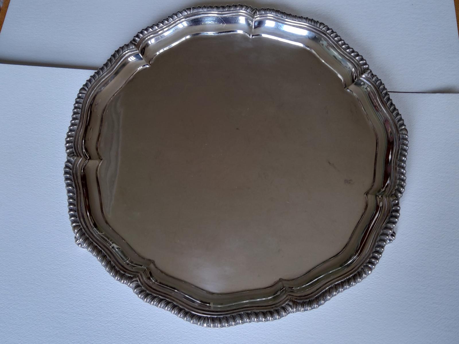 Large Elkington Silver Plate Salver (1 of 4)