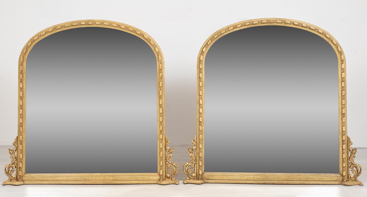 Pair of Victorian Carved Overmantle Mirrors (1 of 6) Pair of Victorian Carved Overmantle Mirrors (1 of 6)