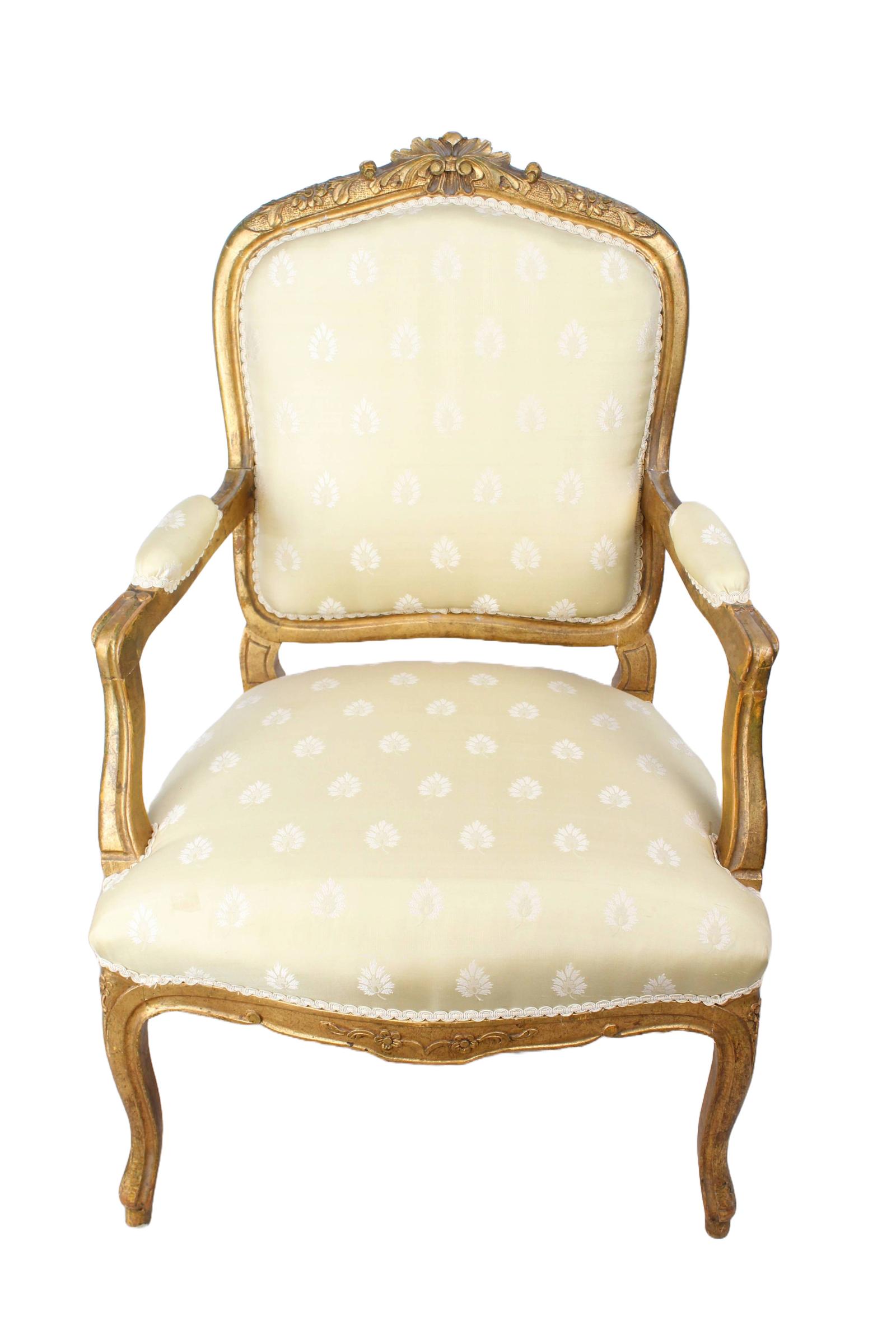Louis XV Style Giltwood Fauteuil Armchair (1 of 13) Louis XV Style Giltwood Fauteuil Armchair (1 of 13)