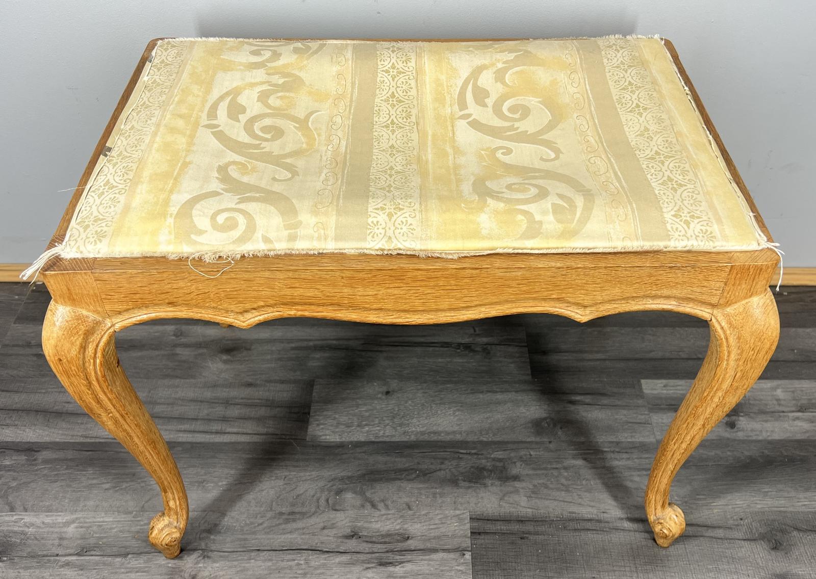 French Vintage Style Oak Footstool Dressing Table Stool (LOT 3897) (1 of 8)