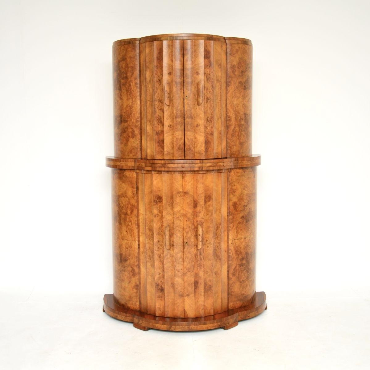 Art Deco Burr Walnut Cocktail Cabinet by Epstein (1 of 12)