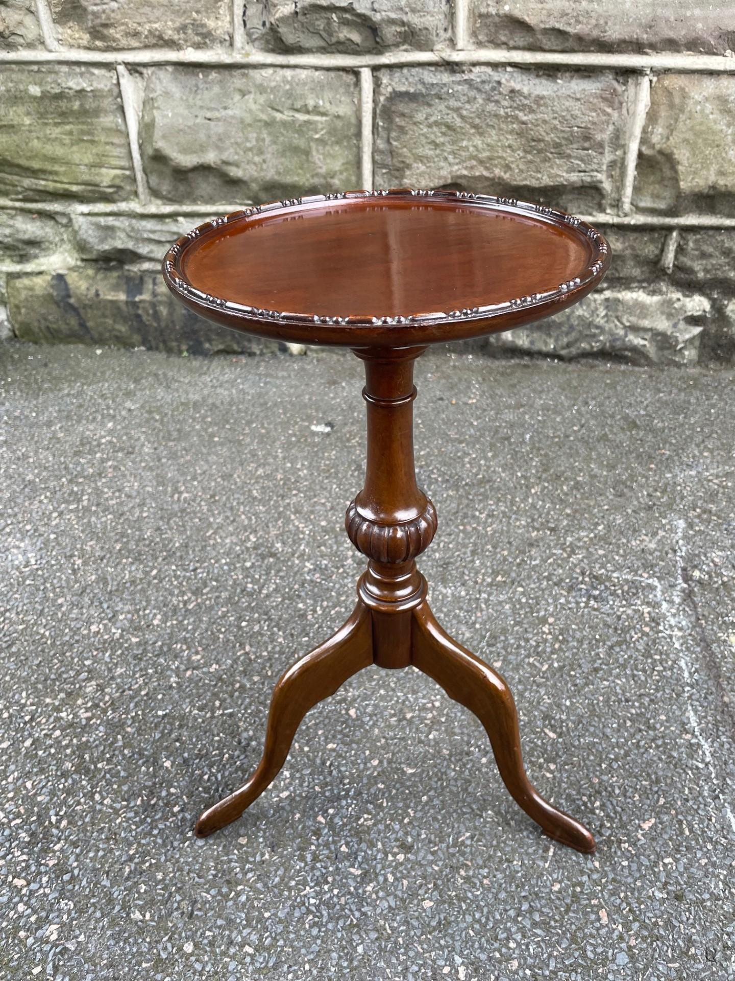 Antique Mahogany Tripod Wine Table (1 of 6)
