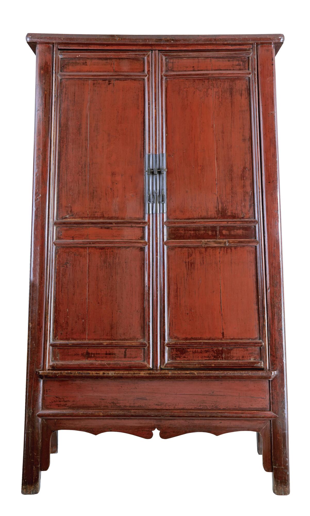 Monumental 19th Century Chinese Red Lacquer Cupboard (1 of 7) Monumental 19th Century Chinese Red Lacquer Cupboard (1 of 7)