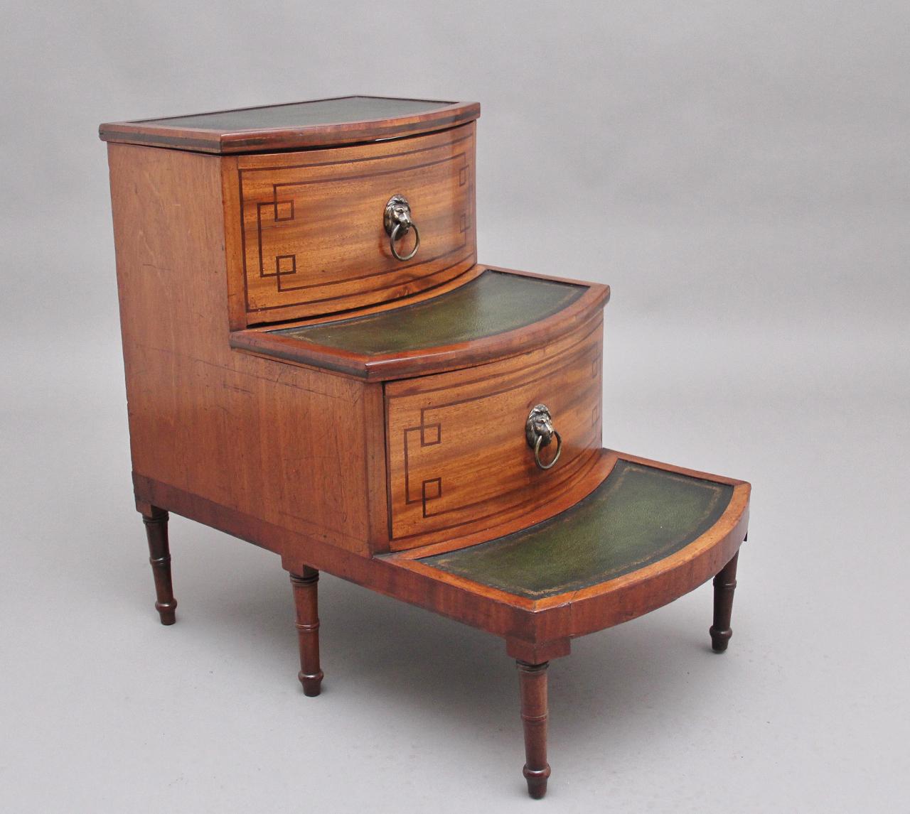 19th Century Mahogany Bed Steps (1 of 11) 19th Century Mahogany Bed Steps (1 of 11)