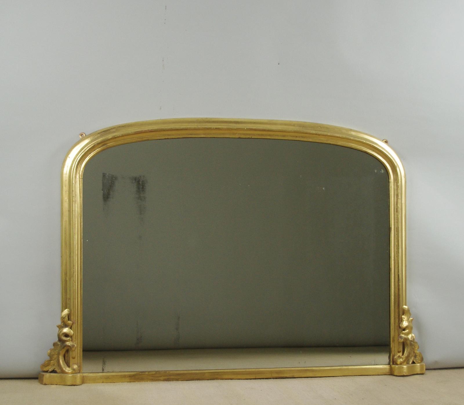 Victorian Gilt Large Arch Top Overmantle Mirror (1 of 7)