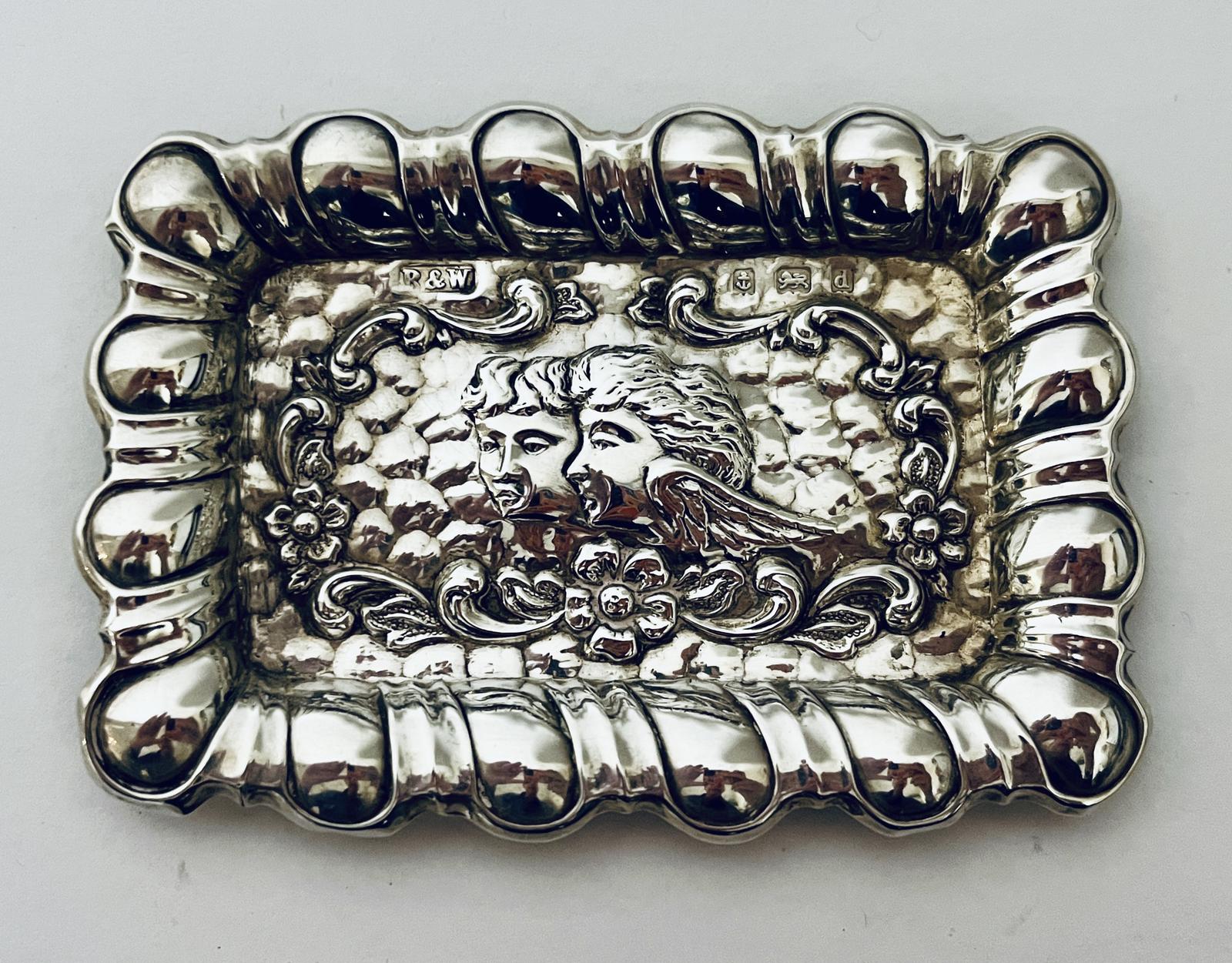 Antique Silver Pin Tray (1 of 7) Antique Silver Pin Tray (1 of 7)