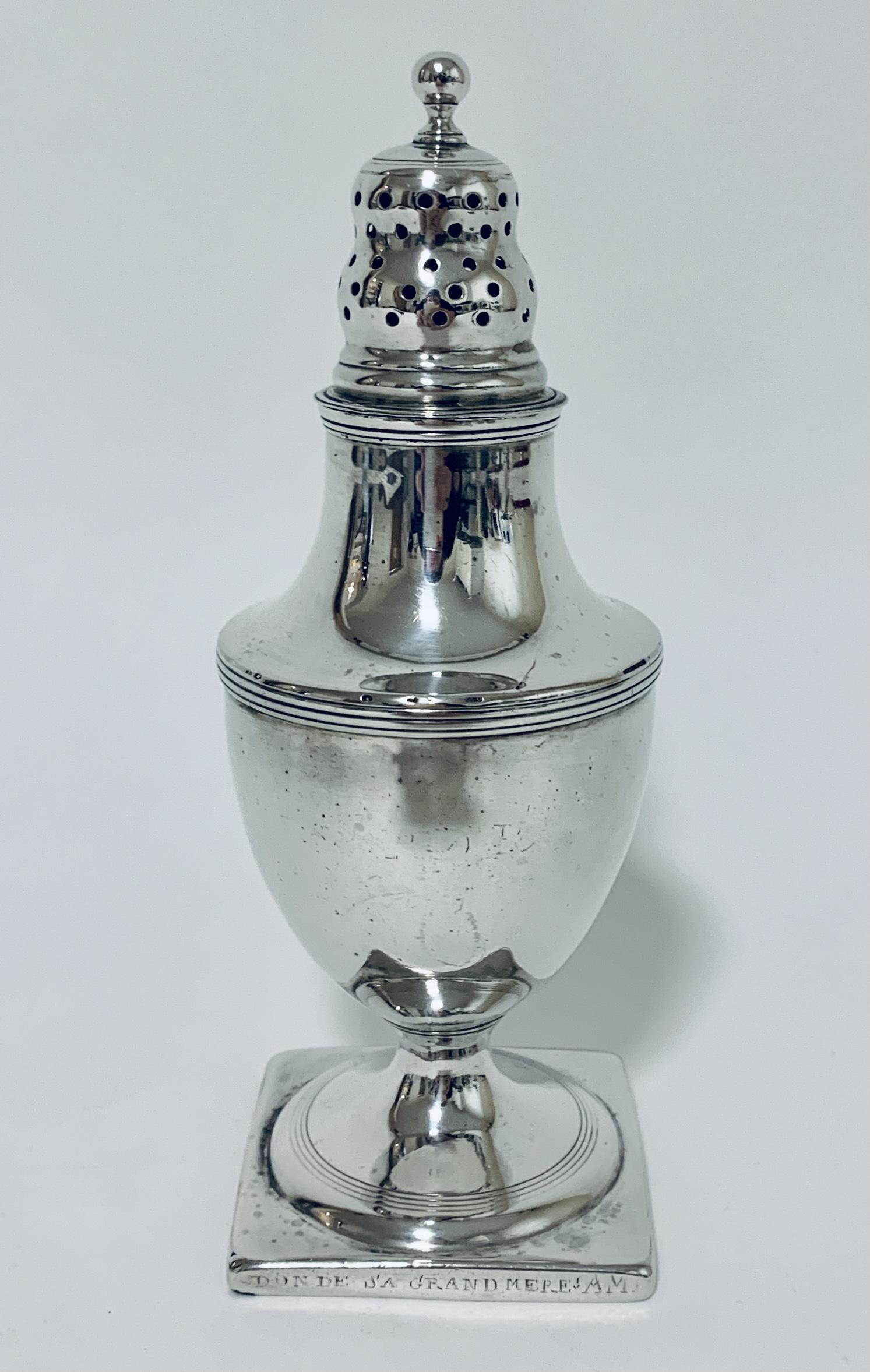 Georgian Solid Silver Sugar Shaker Caster (1 of 11) Georgian Solid Silver Sugar Shaker Caster (1 of 11)