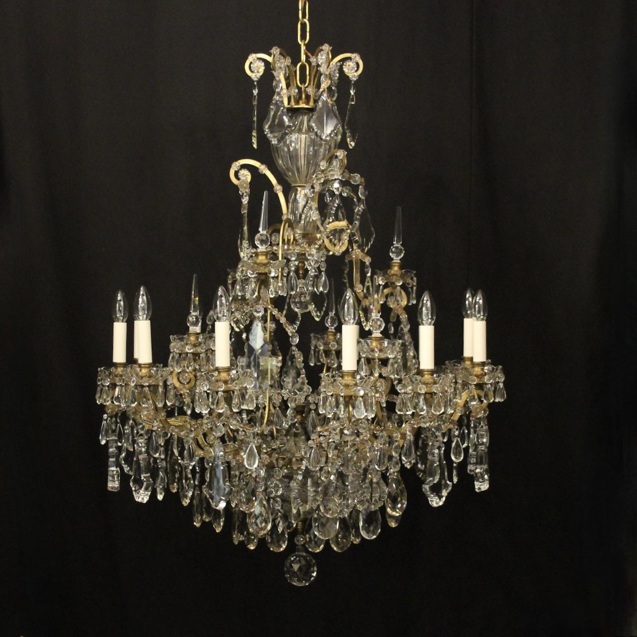French Crystal 12 Light Antique Chandelier (1 of 11) French Crystal 12 Light Antique Chandelier (1 of 11)