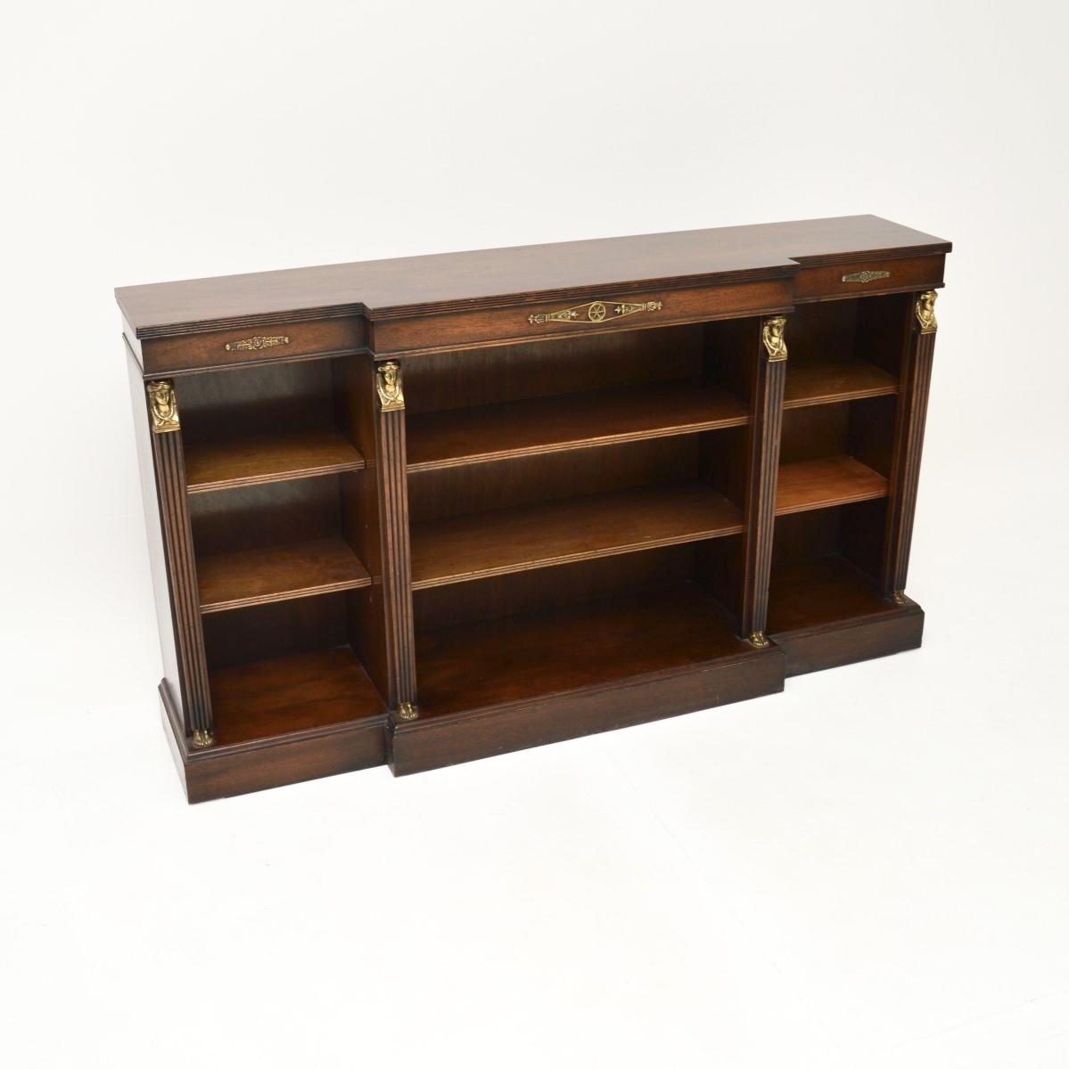 Antique Neo Classical Style Mahogany Open Bookcase (1 of 11) Antique Neo Classical Style Mahogany Open Bookcase (1 of 11)