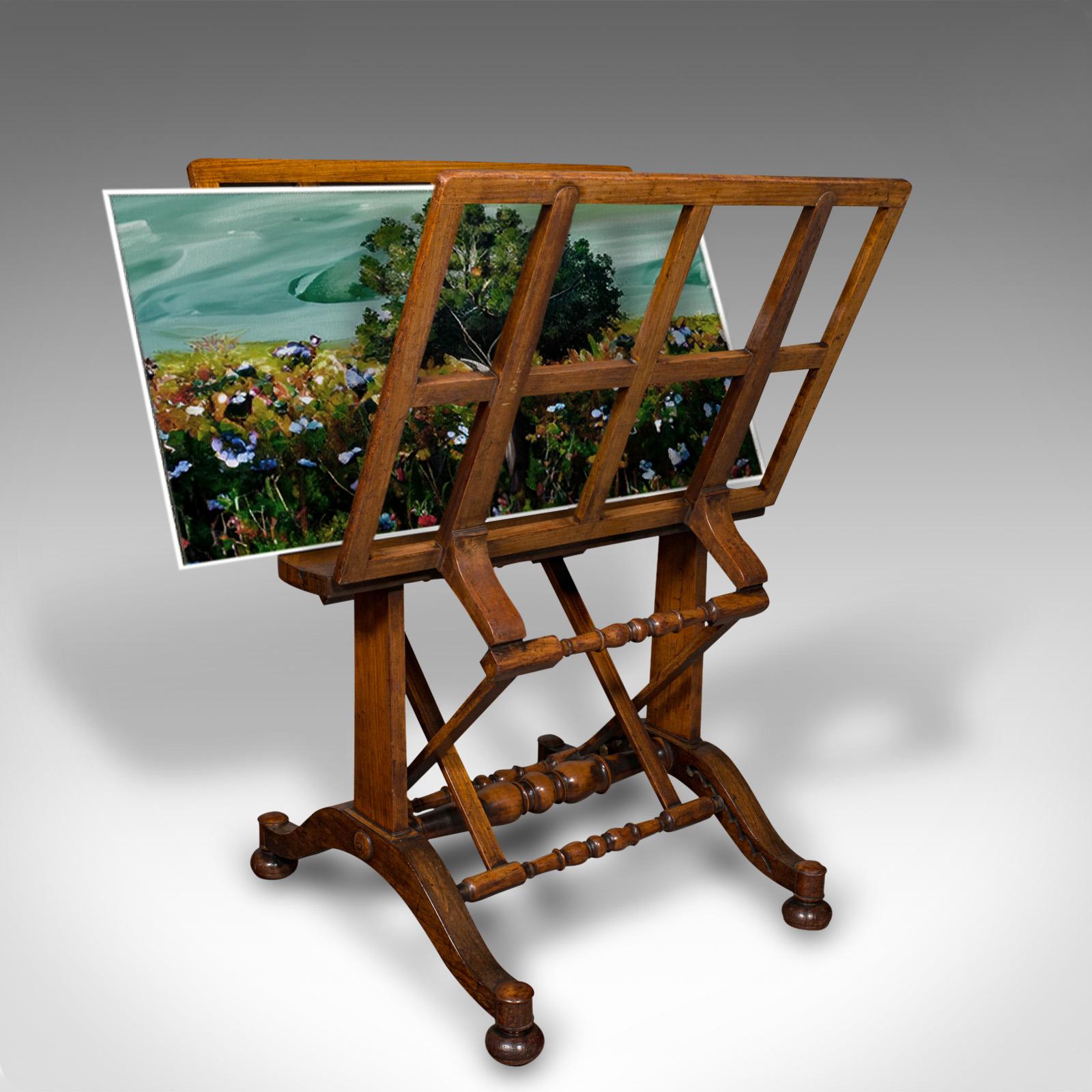 Antique Artist's Folio Stand, English, Architect's Picture Rack, Regency, C.1820 (1 of 12)