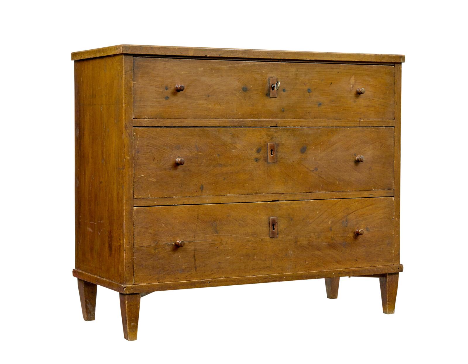Mid 19th Century Traditional Swedish Painted Chest of Drawers (1 of 9)