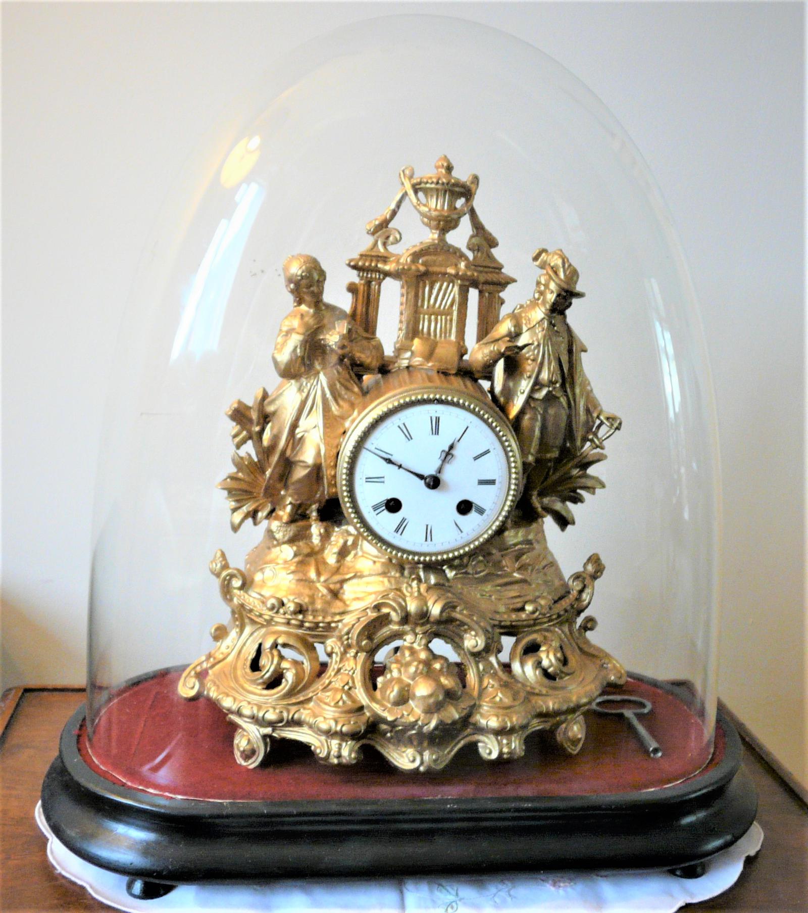 Lovely 1860’s French Spelter Striking Figurine Mantel Clock by Japy Frères (1 of 7) Lovely 1860’s French Spelter Striking Figurine Mantel Clock by Japy Frères (1 of 7)