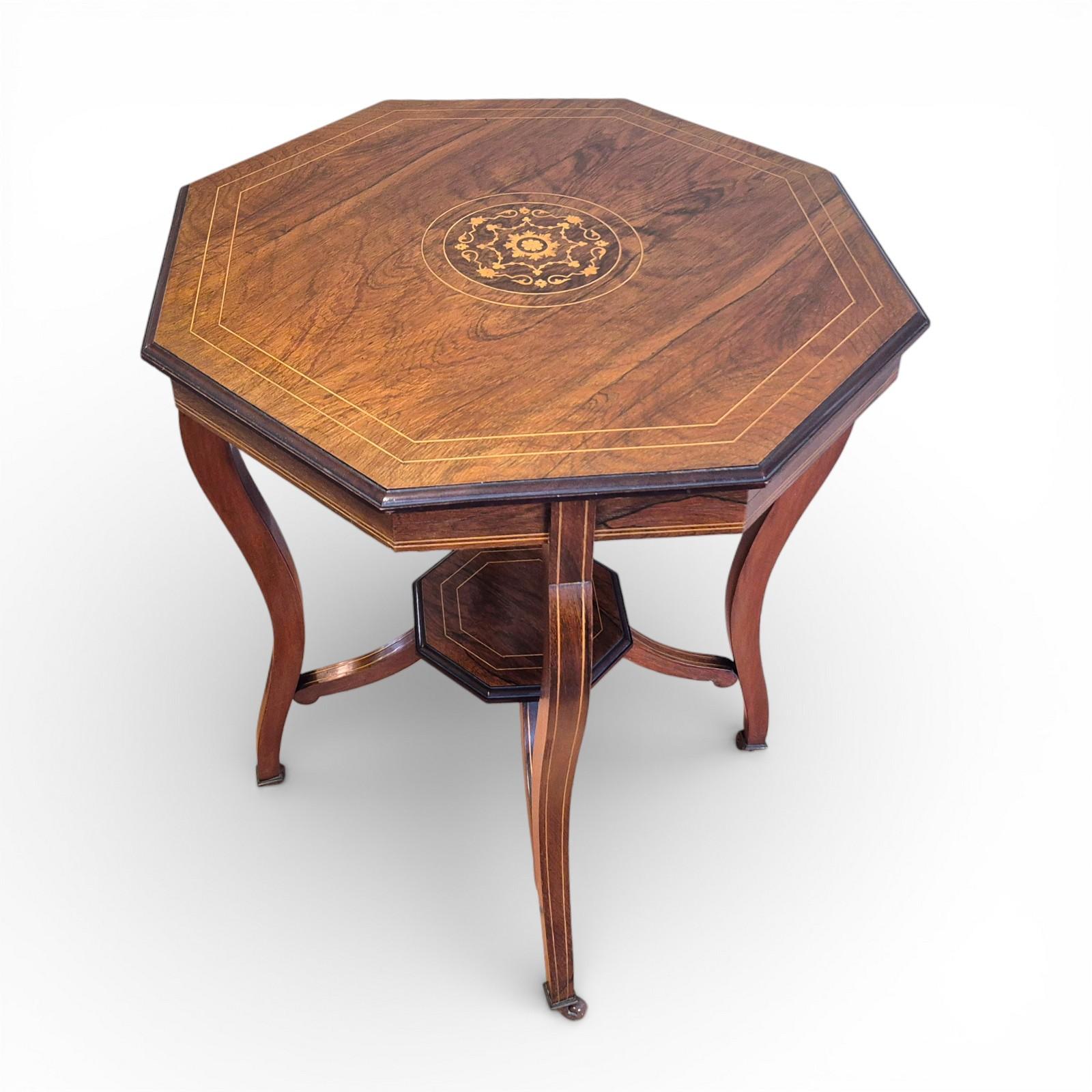 Late Victorian Rosewood Inlaid Side Table c.1890 (1 of 18) Late Victorian Rosewood Inlaid Side Table c.1890 (1 of 18)