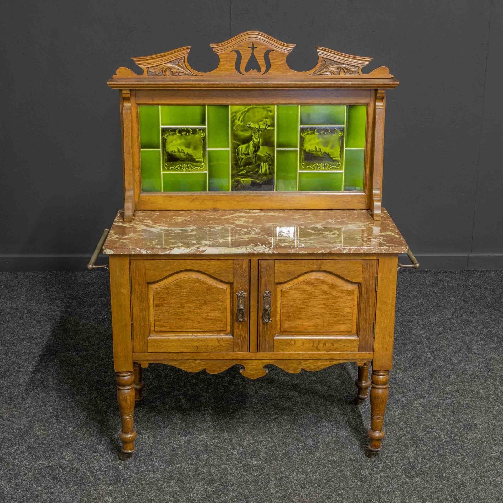 Edwardian Oak Washstand (1 of 10)