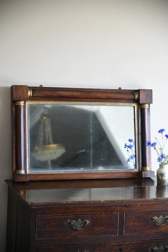 Antique Rosewood Overmantle Mirror (1 of 12)