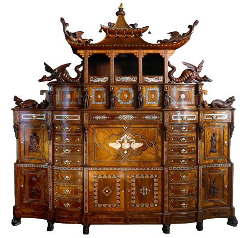 Important Orientalist Exhibition Cabinet c.1860 (1 of 5)