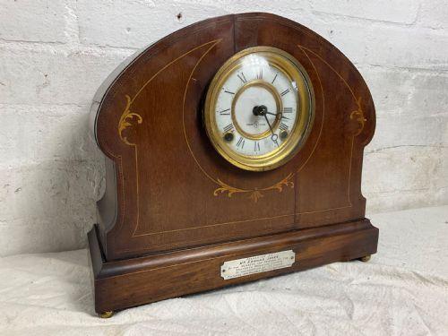 Seikosha (Seiko) Inlaid Mahogany Mantle / Bracket Clock c.1918 World War 1 Period (1 of 8) Seikosha (Seiko) Inlaid Mahogany Mantle / Bracket Clock c.1918 World War 1 Period (1 of 8)