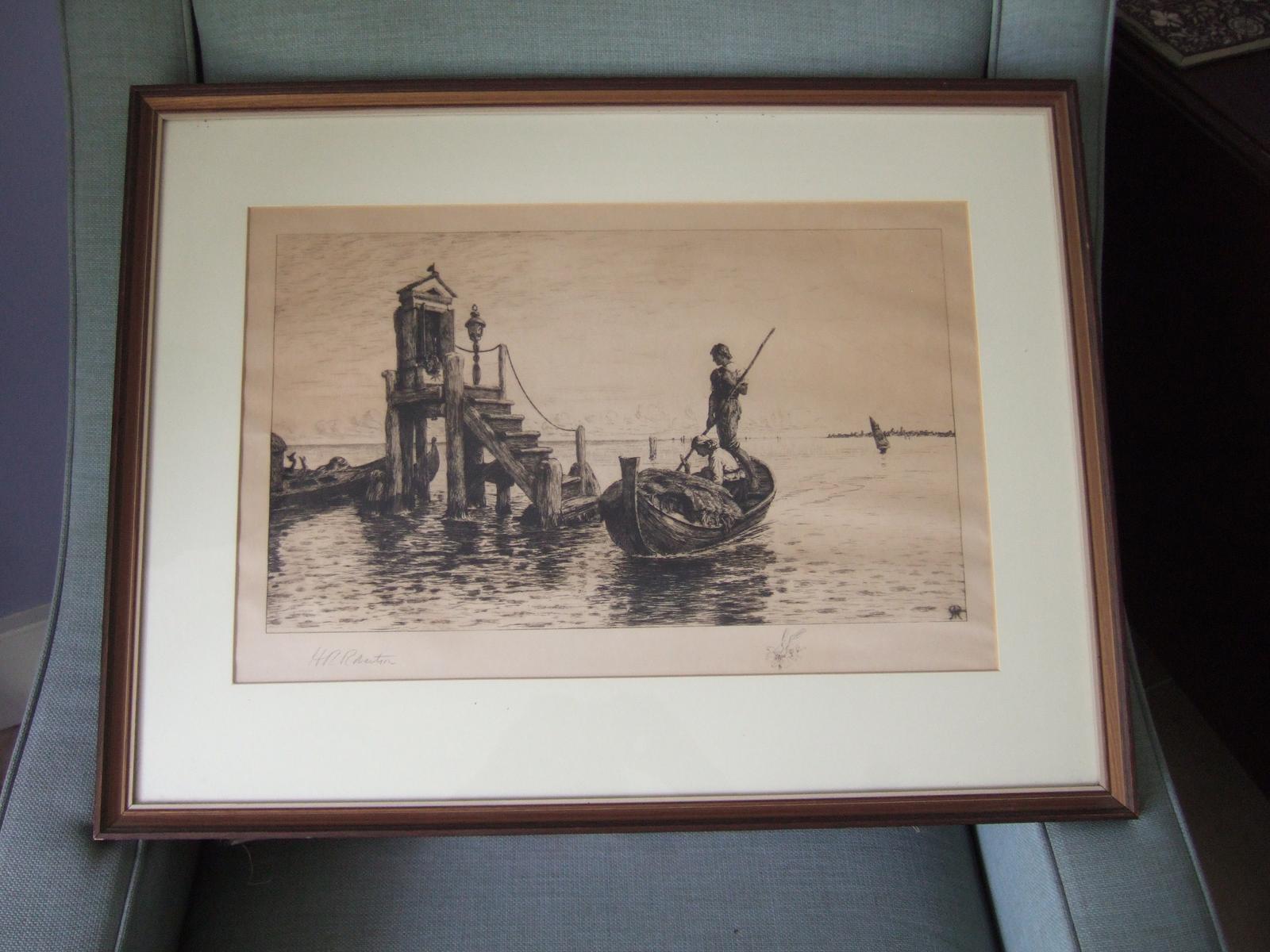 Henry Robert Robertson 1839-1921 Etching of Devotees at a Shrine in the Sea (1 of 6) Henry Robert Robertson 1839-1921 Etching of Devotees at a Shrine in the Sea (1 of 6)