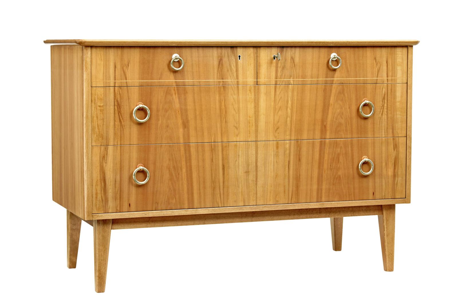 Swedish Mid Century Walnut Chest of Drawers by Bodafors (1 of 7) Swedish Mid Century Walnut Chest of Drawers by Bodafors (1 of 7)