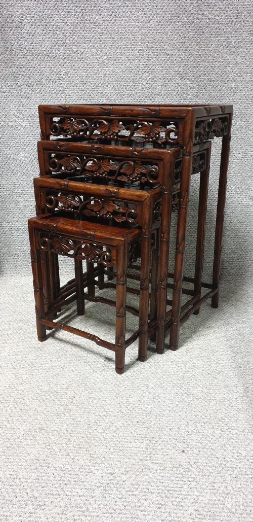 Oriental Rosewood Quartetto Nest of Tables (1 of 1) Oriental Rosewood Quartetto Nest of Tables (1 of 1)