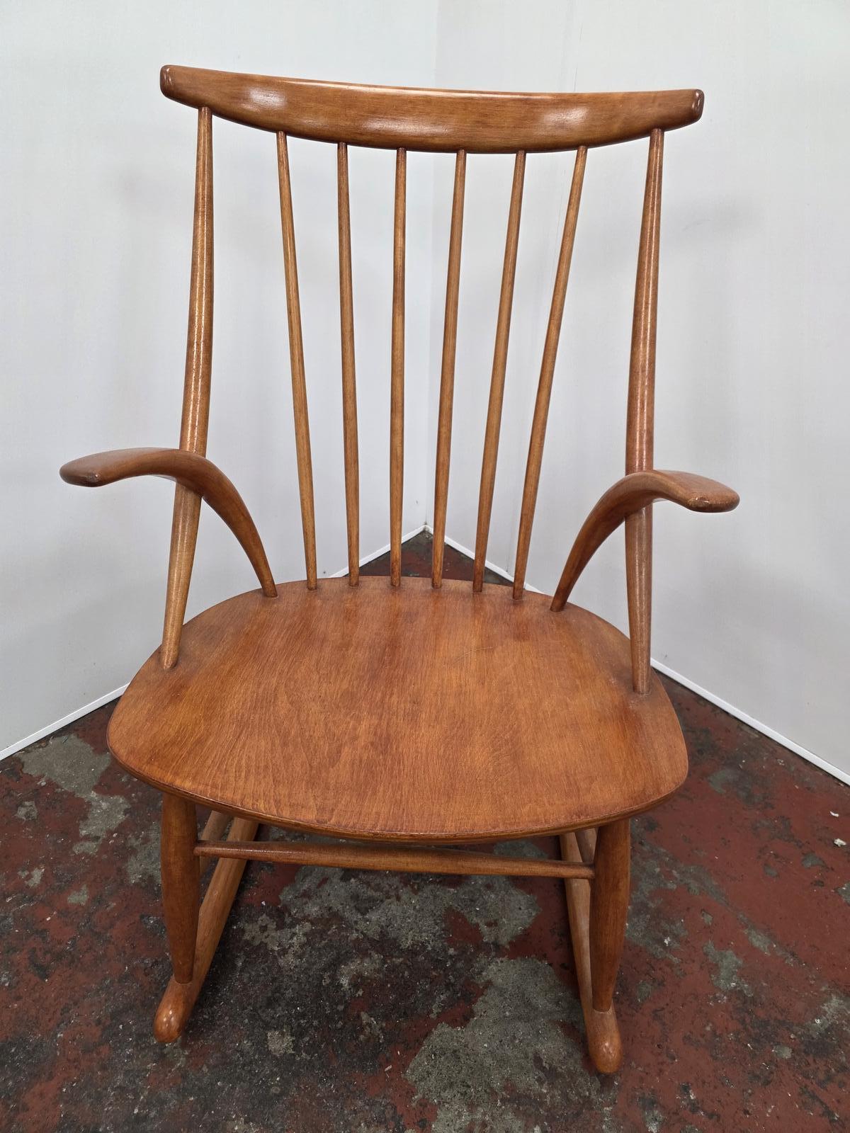 Mid-century Danish Rocking Chair  by Illum Wikkelso 1960 (1 of 10)