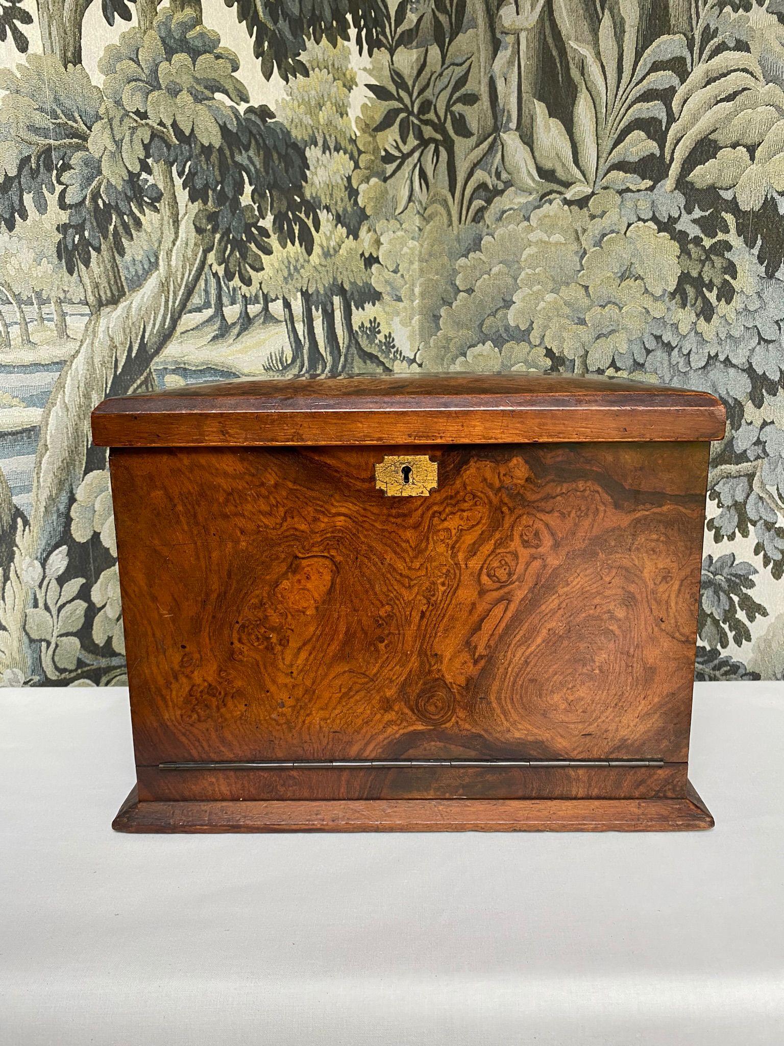 Victorian Walnut Stationary Cabinet / Writing Box (1 of 7) Victorian Walnut Stationary Cabinet / Writing Box (1 of 7)